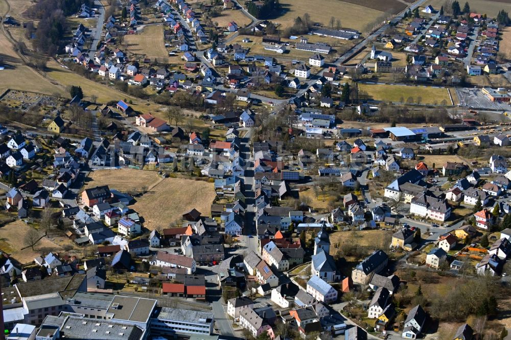 Stammbach von oben - Ortsansicht in Stammbach im Bundesland Bayern, Deutschland