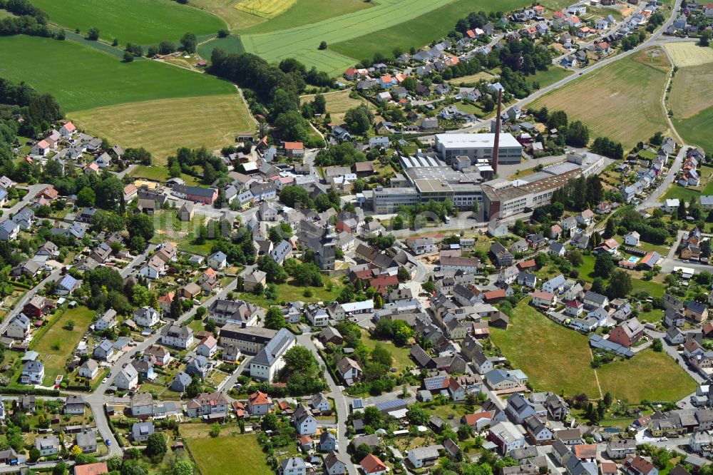 Stammbach von oben - Ortsansicht in Stammbach im Bundesland Bayern, Deutschland