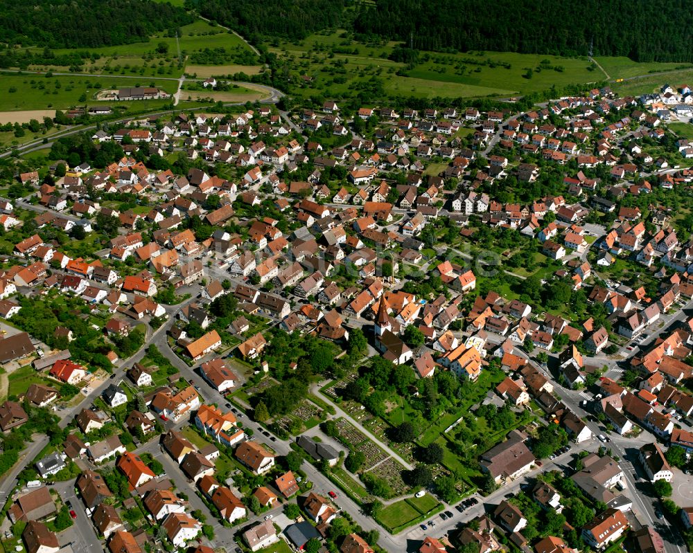 Stammheim aus der Vogelperspektive: Ortsansicht in Stammheim im Bundesland Baden-Württemberg, Deutschland