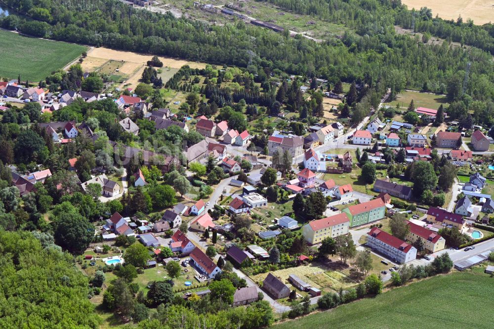 Luftbild Elsteraue - Ortsansicht von Staschwitz in der Gemeinde Elsteraue im Bundesland Sachsen-Anhalt, Deutschland