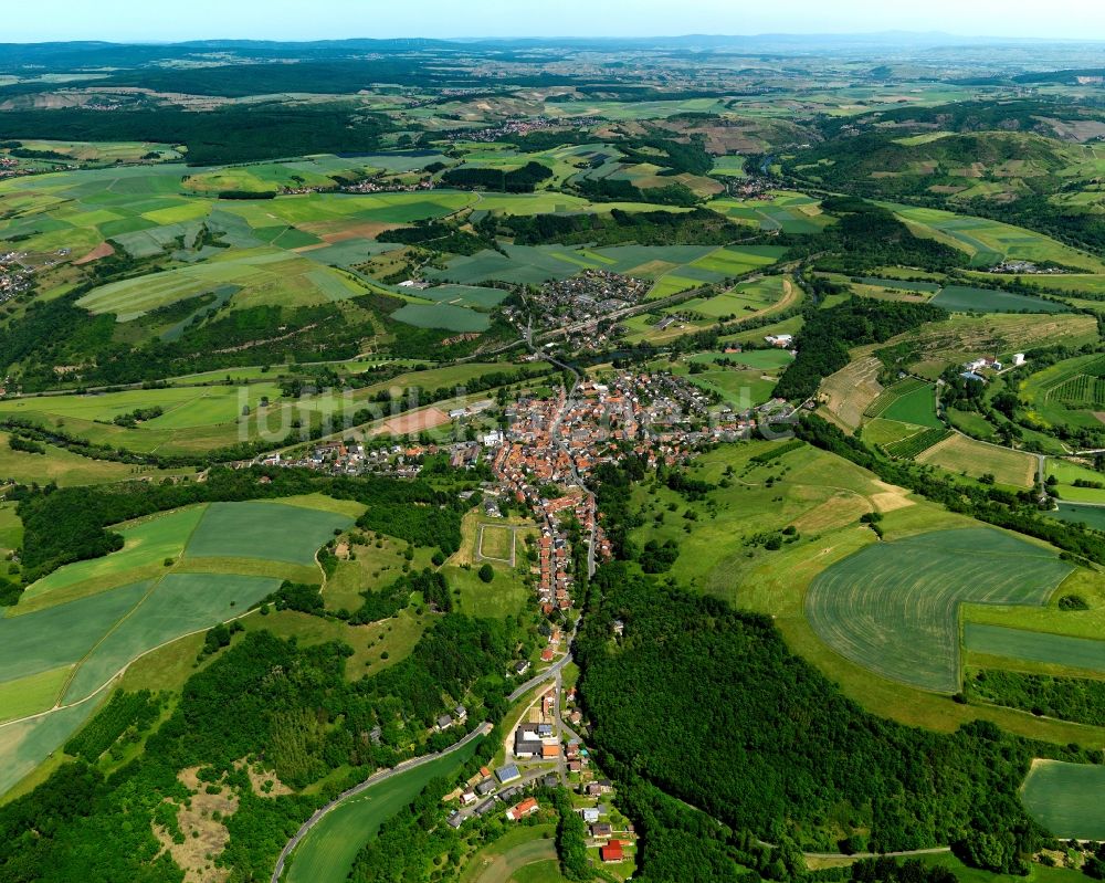 Staudernheim aus der Vogelperspektive: Ortsansicht von Staudernheim im Bundesland Rheinland-Pfalz