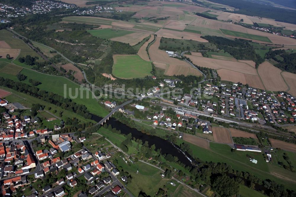 Luftaufnahme Staudernheim - Ortsansicht von Staudernheim Verbandsgemeinde Bad Sobernheim im Bundesland Rheinland-Pfalz