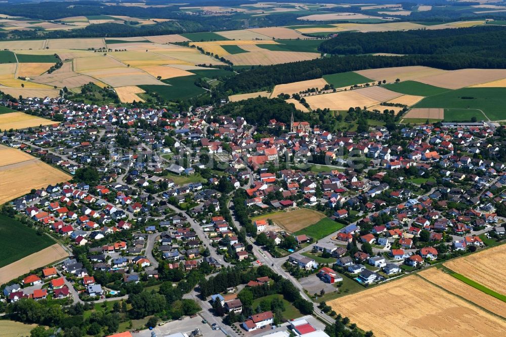 Luftbild Stein am Kocher - Ortsansicht in Stein am Kocher im Bundesland Baden-Württemberg, Deutschland
