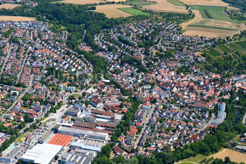 Steinheim an der Murr aus der Vogelperspektive: Ortsansicht in Steinheim an der Murr im Bundesland Baden-Württemberg, Deutschland