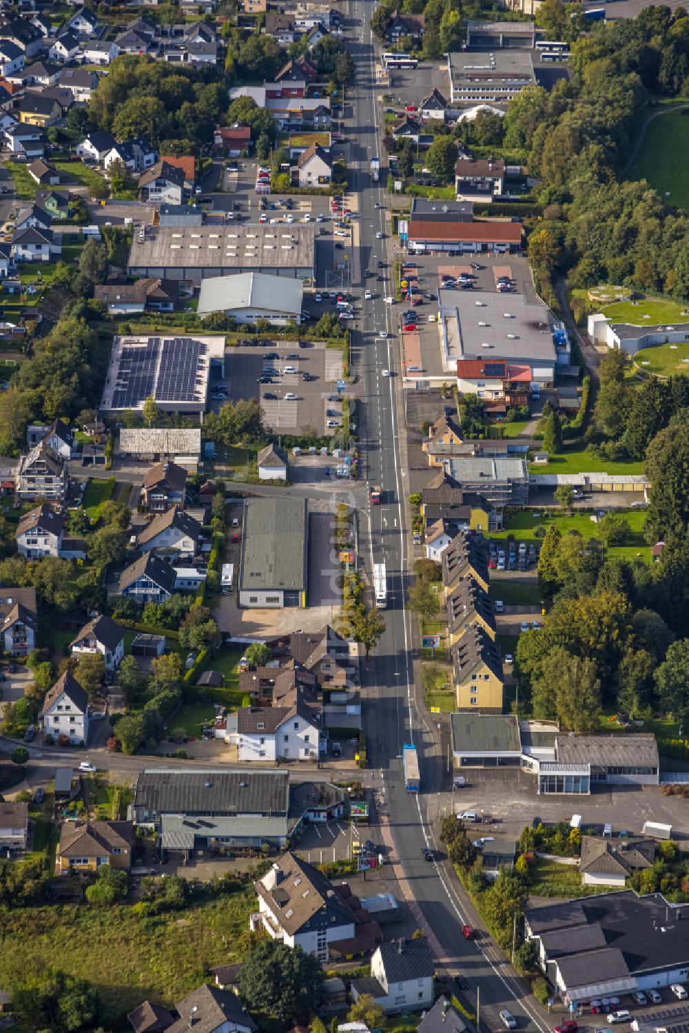 Stendenbach aus der Vogelperspektive: Ortsansicht in Stendenbach im Bundesland Nordrhein-Westfalen, Deutschland