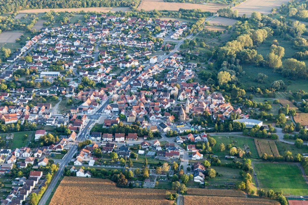 Luftaufnahme Stettfeld - Ortsansicht in Stettfeld im Bundesland Baden-Württemberg, Deutschland