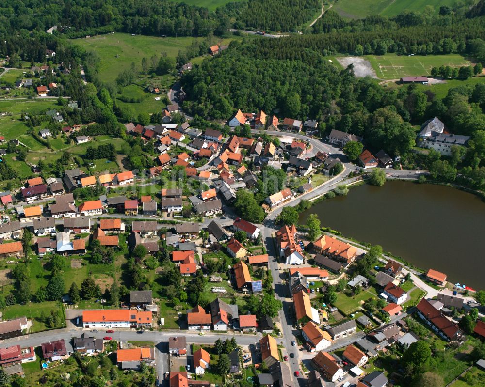 Luftbild Stiege - Ortsansicht in Stiege im Bundesland Sachsen-Anhalt, Deutschland