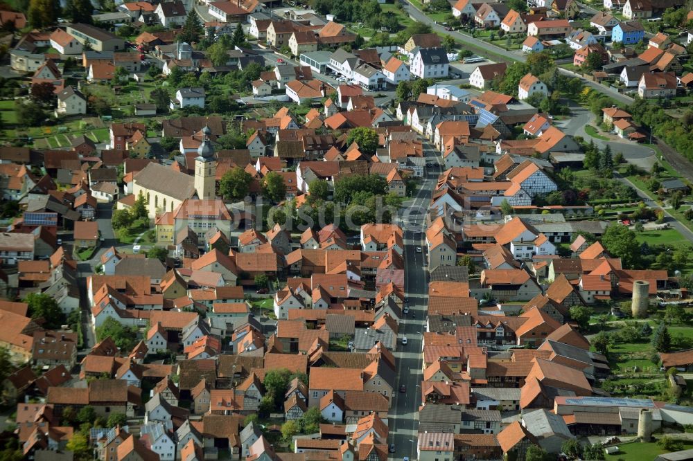 Luftaufnahme Stockheim - Ortsansicht in Stockheim im Bundesland Bayern