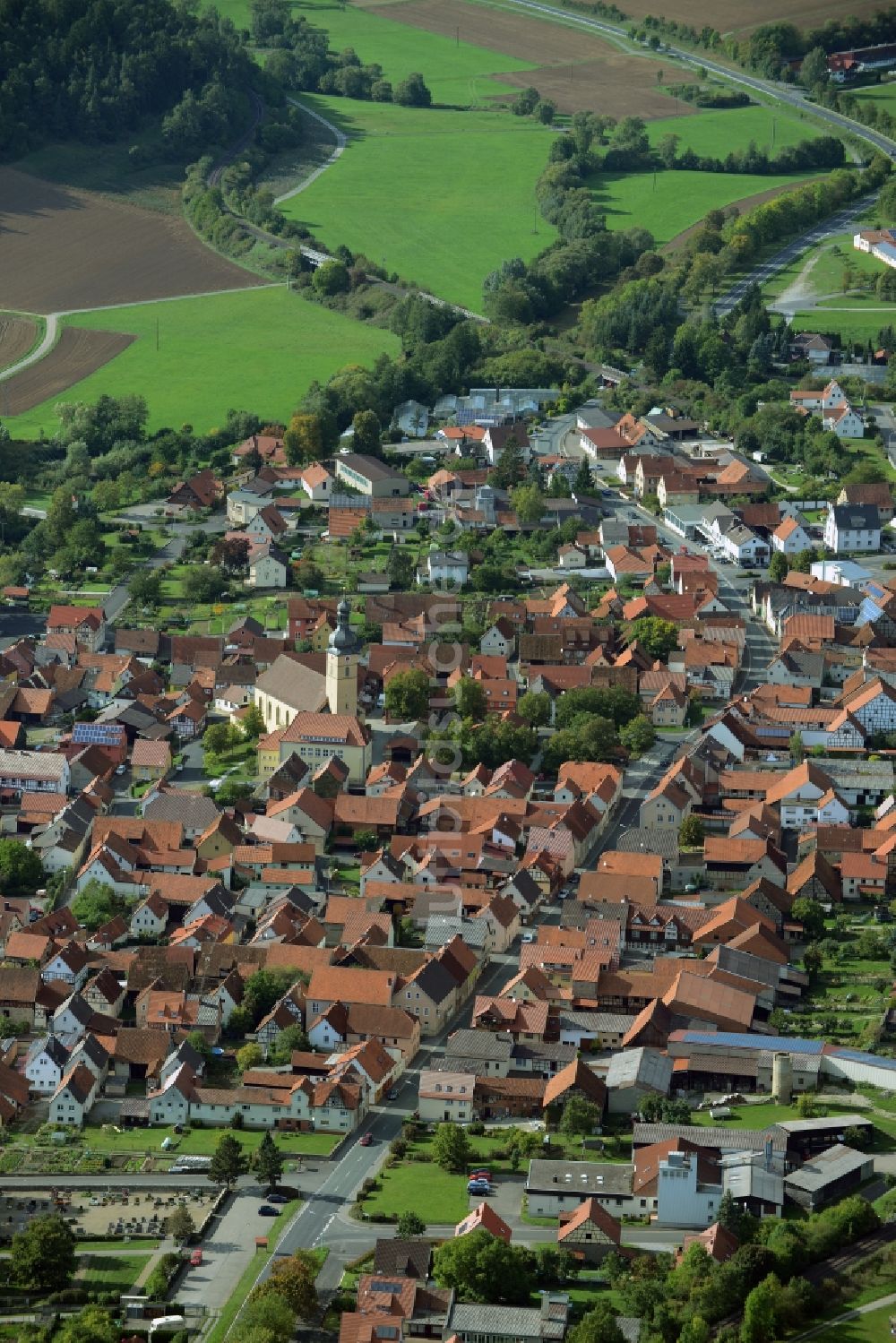 Luftbild Stockheim - Ortsansicht in Stockheim im Bundesland Bayern