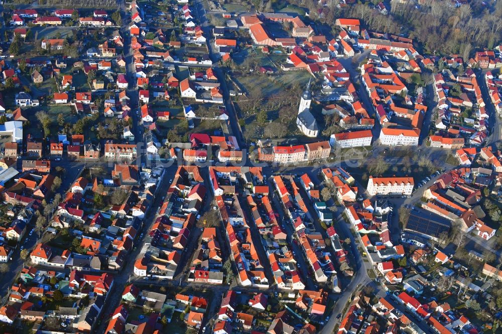 Stotternheim von oben - Ortsansicht in Stotternheim im Bundesland Thüringen, Deutschland