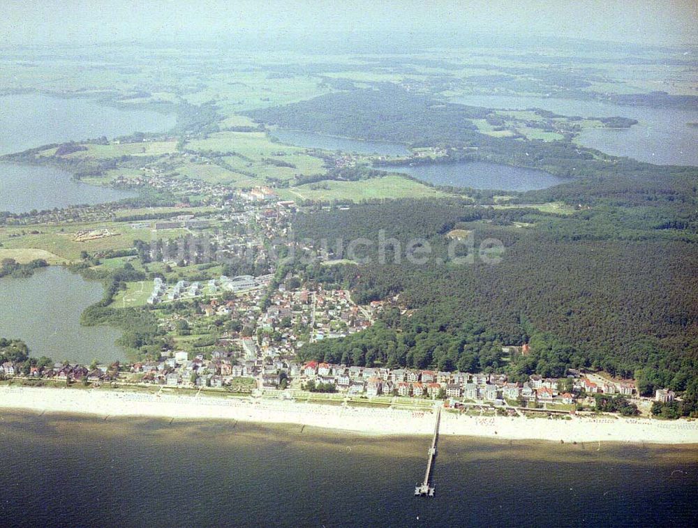 Bansin / Usedom - MV aus der Vogelperspektive: Ortsansicht des Strandbereiches von Bansin / Usedom.