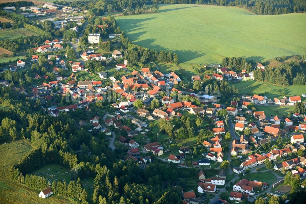 Luftaufnahme Straßberg - Ortsansicht in Straßberg im Bundesland Sachsen-Anhalt, Deutschland