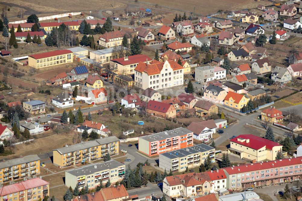 Luftaufnahme Stribo - Ortsansicht von Stribro in der Tschechischen Republik