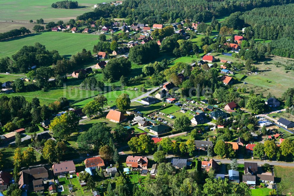 Luftbild Strohkirchen - Ortsansicht in Strohkirchen im Bundesland Mecklenburg-Vorpommern, Deutschland