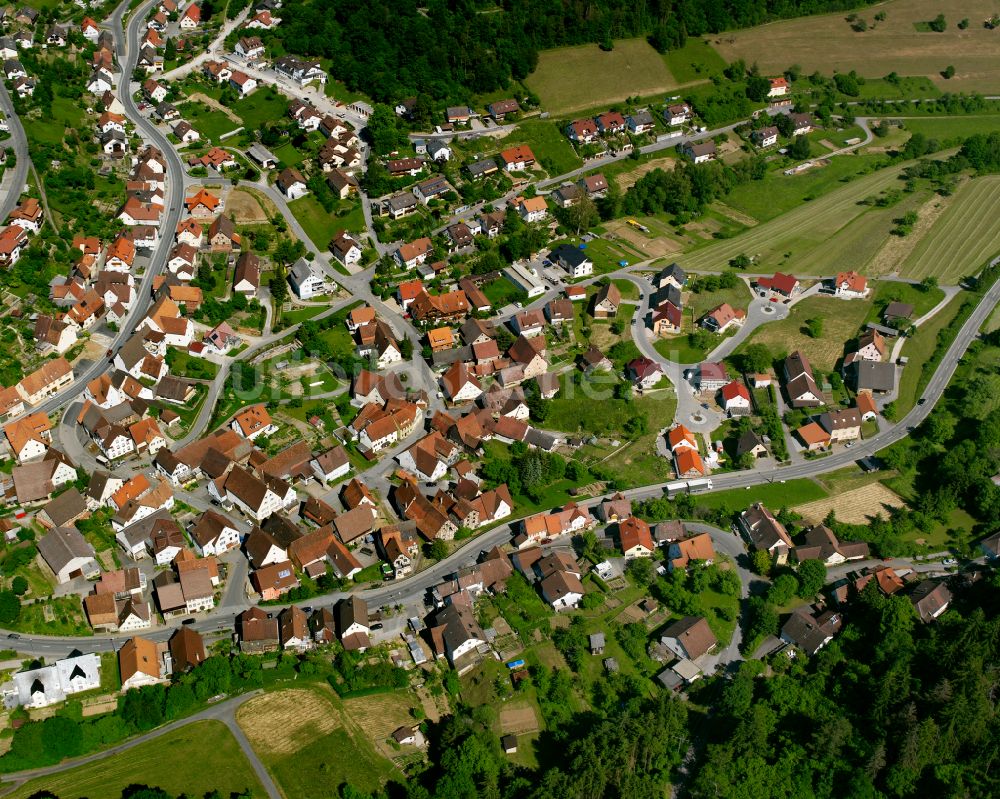 Sulz am Eck aus der Vogelperspektive: Ortsansicht in Sulz am Eck im Bundesland Baden-Württemberg, Deutschland