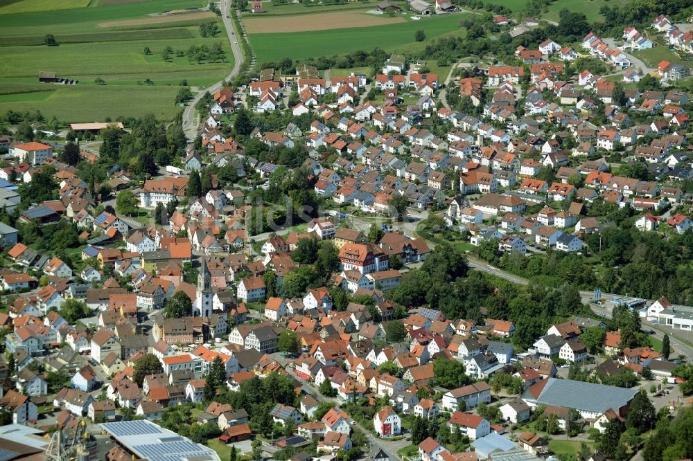 Sulzbach an der Murr von oben - Ortsansicht in Sulzbach an der Murr im Bundesland Baden-Württemberg