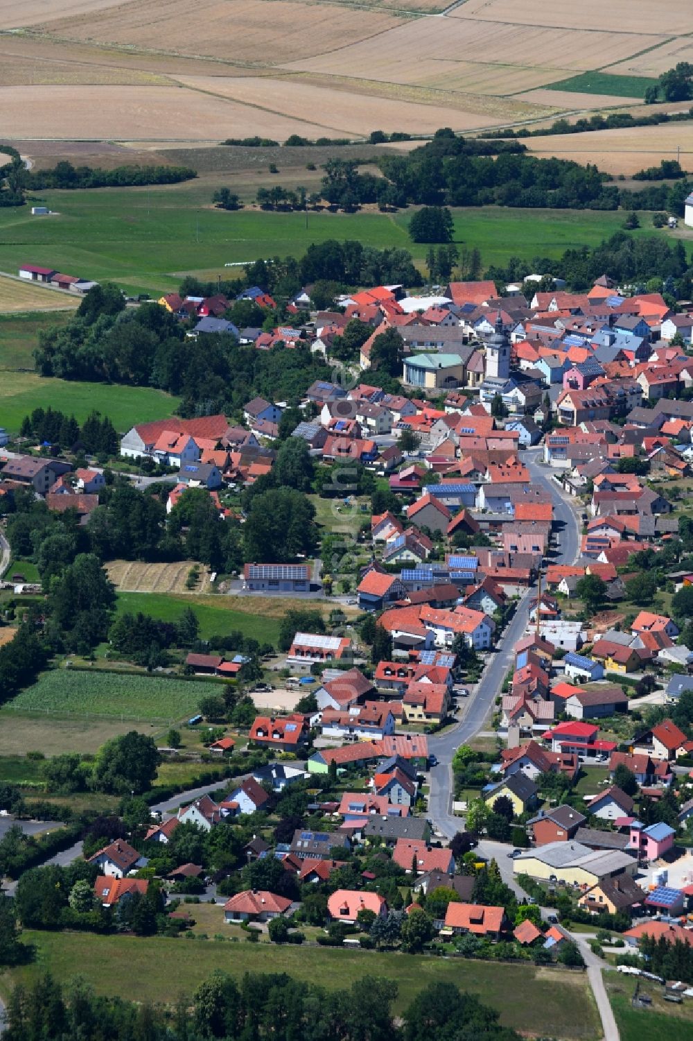 Luftbild Sulzfeld - Ortsansicht in Sulzfeld im Bundesland Bayern, Deutschland