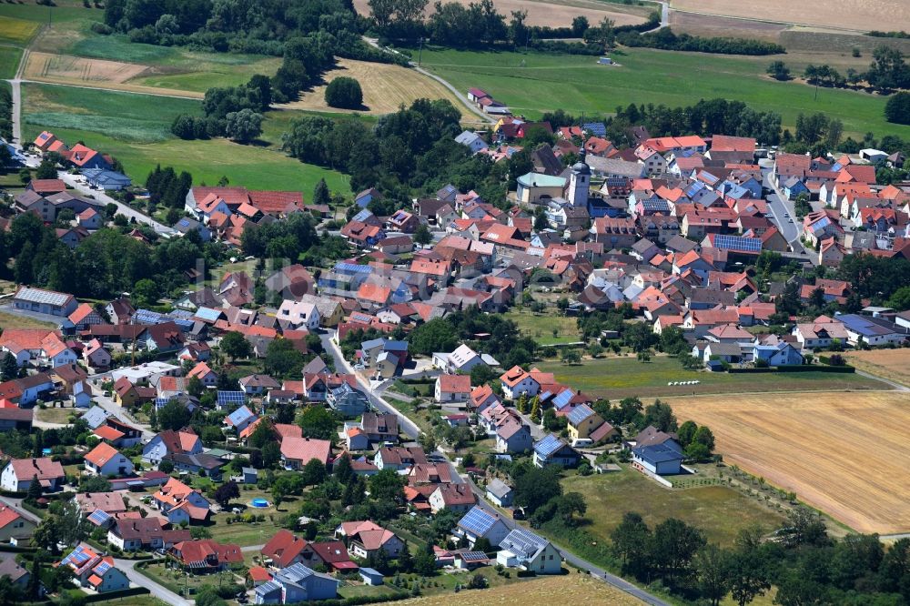 Sulzfeld aus der Vogelperspektive: Ortsansicht in Sulzfeld im Bundesland Bayern, Deutschland