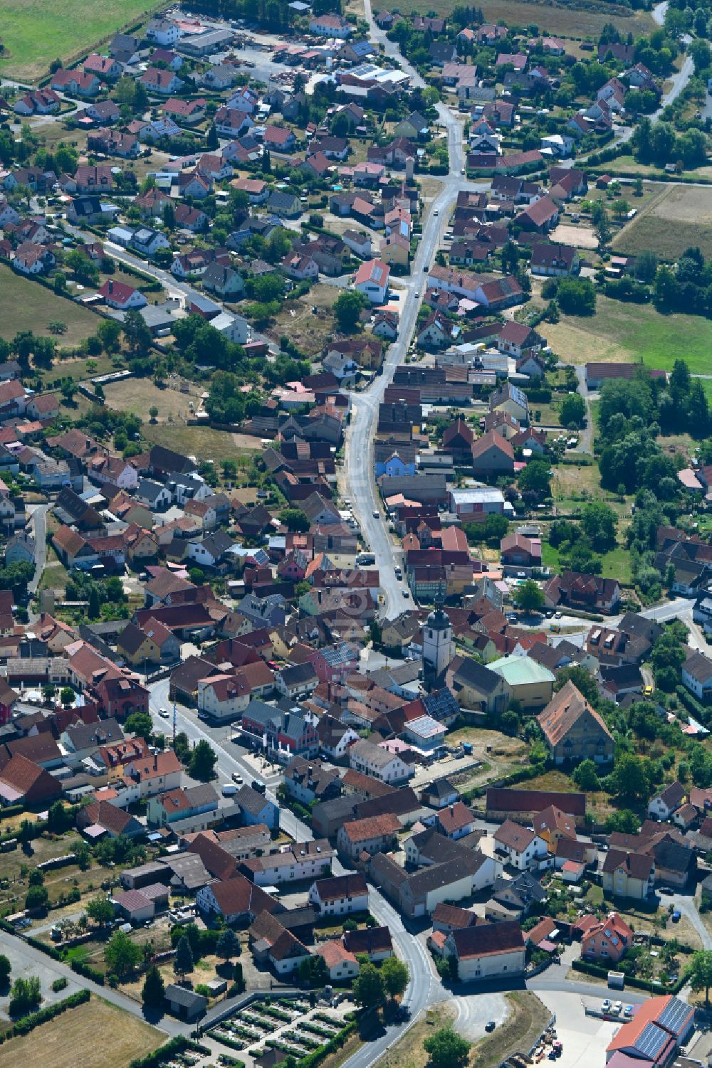 Luftaufnahme Sulzfeld - Ortsansicht in Sulzfeld im Bundesland Bayern, Deutschland