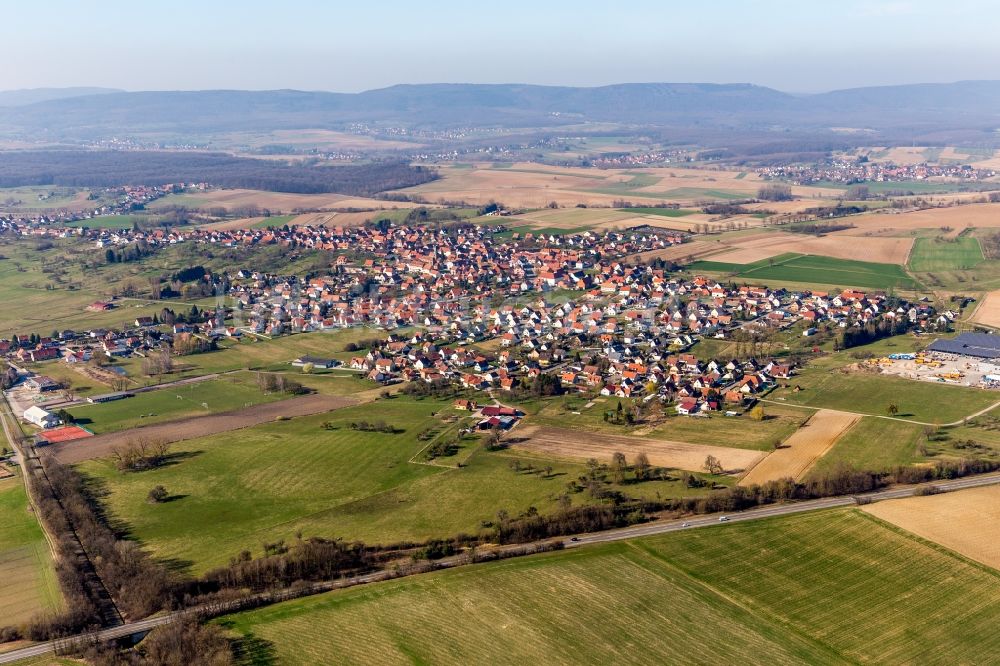 Luftaufnahme Surbourg - Ortsansicht in Surbourg in Grand Est, Frankreich