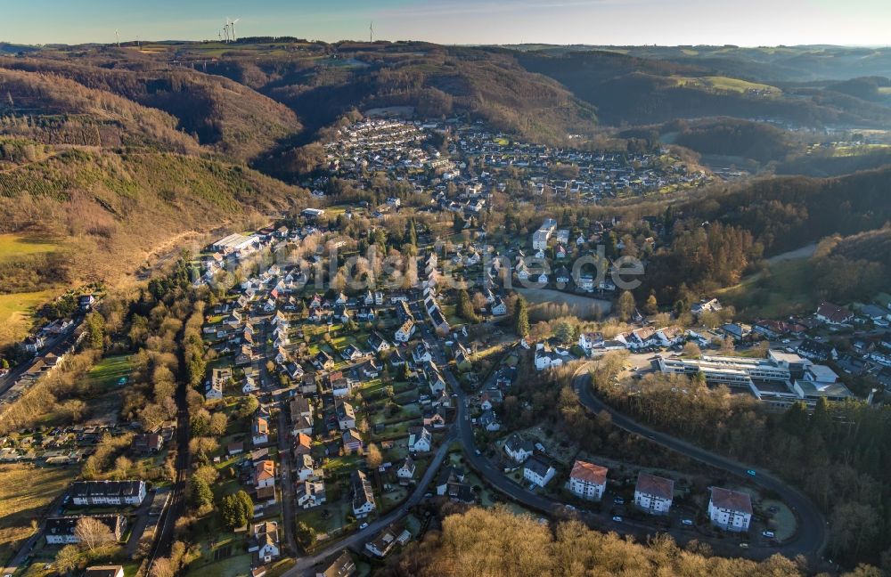 Luftbild Dahl - Ortsansicht im Talbereich in Dahl im Bundesland Nordrhein-Westfalen, Deutschland