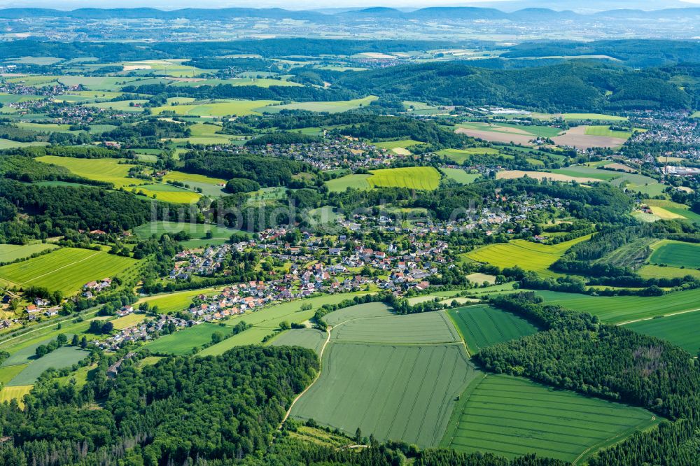 Talle von oben - Ortsansicht von Talle bei Kalletal im Bundesland Nordrhein-Westfalen, Deutschland