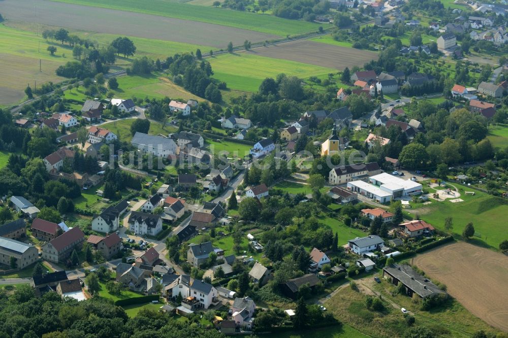 Luftaufnahme Tautenhain (Frohburg) - Ortsansicht von Tautenhain im Bundesland Sachsen