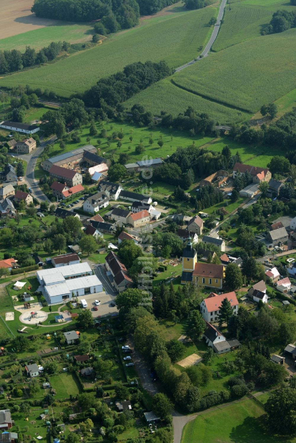 Luftaufnahme Tautenhain (Frohburg) - Ortsansicht von Tautenhain im Bundesland Sachsen