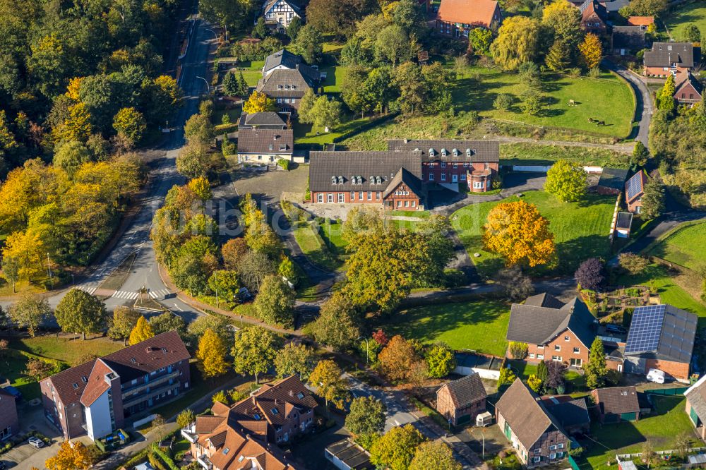 Cappenberg aus der Vogelperspektive: Ortsansicht mit Teich in Cappenberg im Bundesland Nordrhein-Westfalen, Deutschland