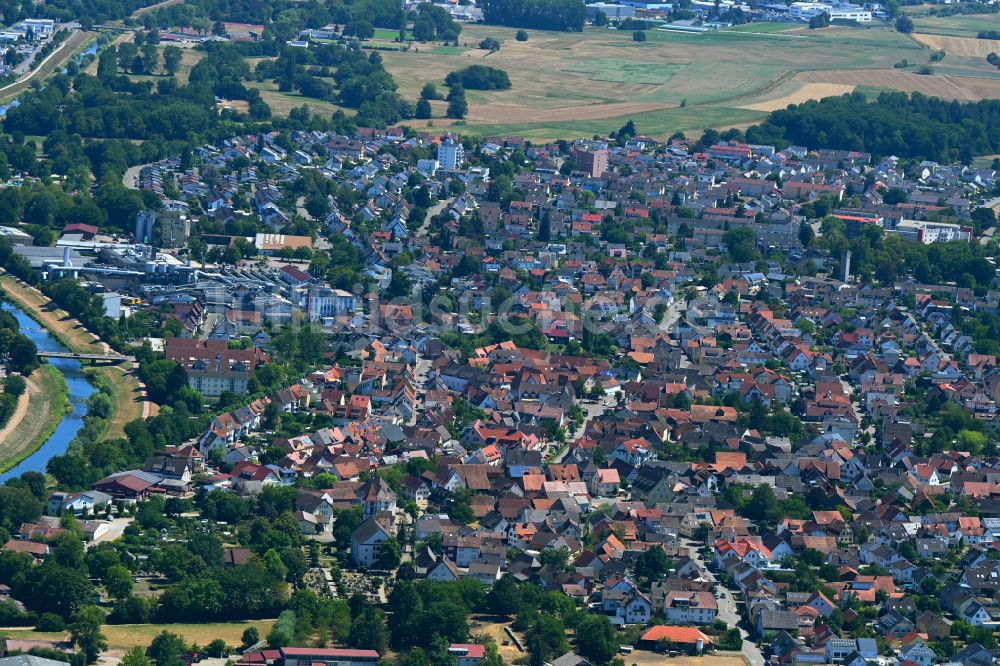 Teningen aus der Vogelperspektive: Ortsansicht in Teningen im Bundesland Baden-Württemberg, Deutschland