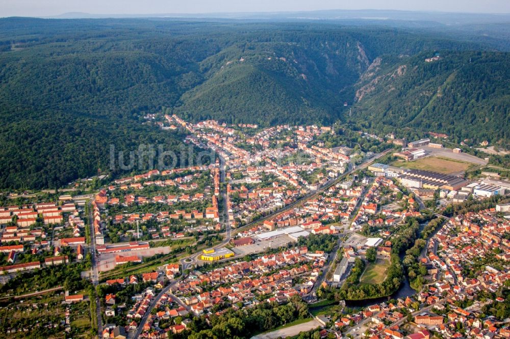 Thale von oben - Ortsansicht in Thale im Bundesland Sachsen-Anhalt, Deutschland