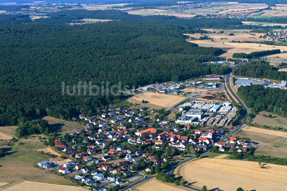 Luftbild Thulba - Ortsansicht in Thulba im Bundesland Bayern, Deutschland