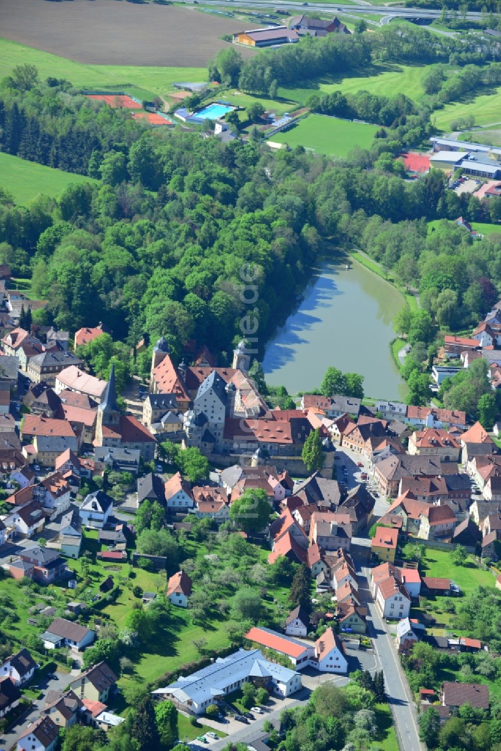 Thurnau von oben - Ortsansicht in Thurnau im Bundesland Bayern