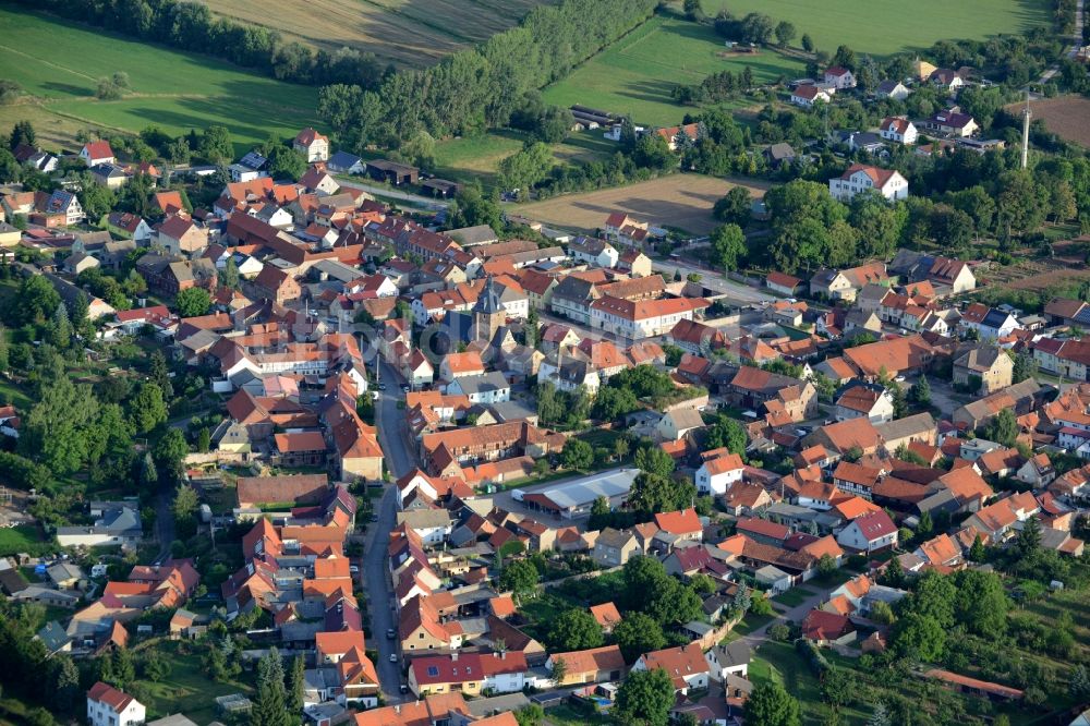 Tilleda (Kyffhäuser) aus der Vogelperspektive: Ortsansicht von Tilleda (Kyffhäuser) im Bundesland Sachsen-Anhalt