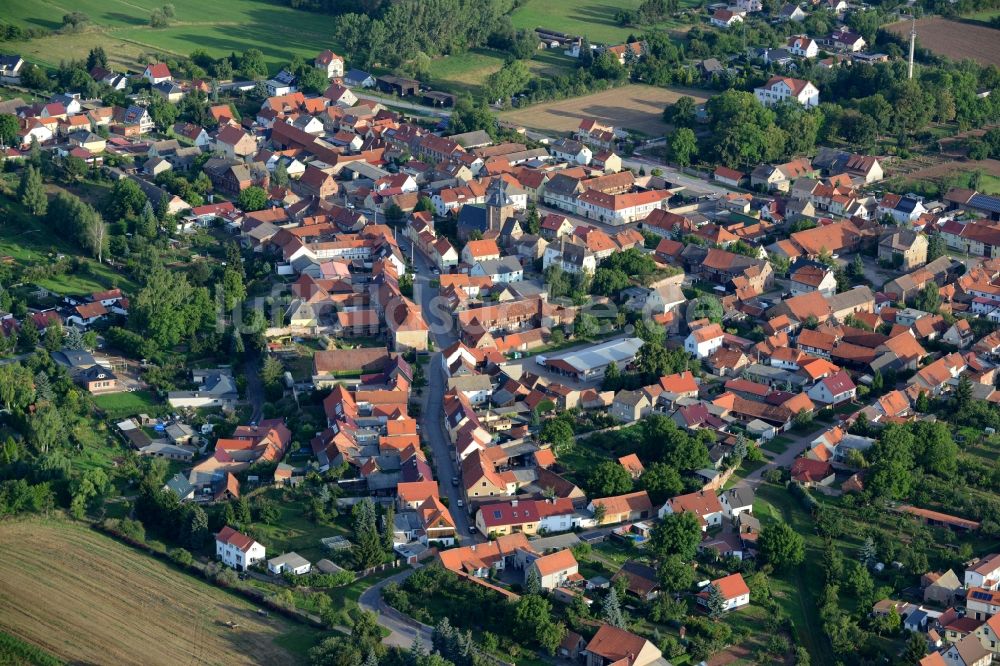 Luftaufnahme Tilleda (Kyffhäuser) - Ortsansicht von Tilleda (Kyffhäuser) im Bundesland Sachsen-Anhalt