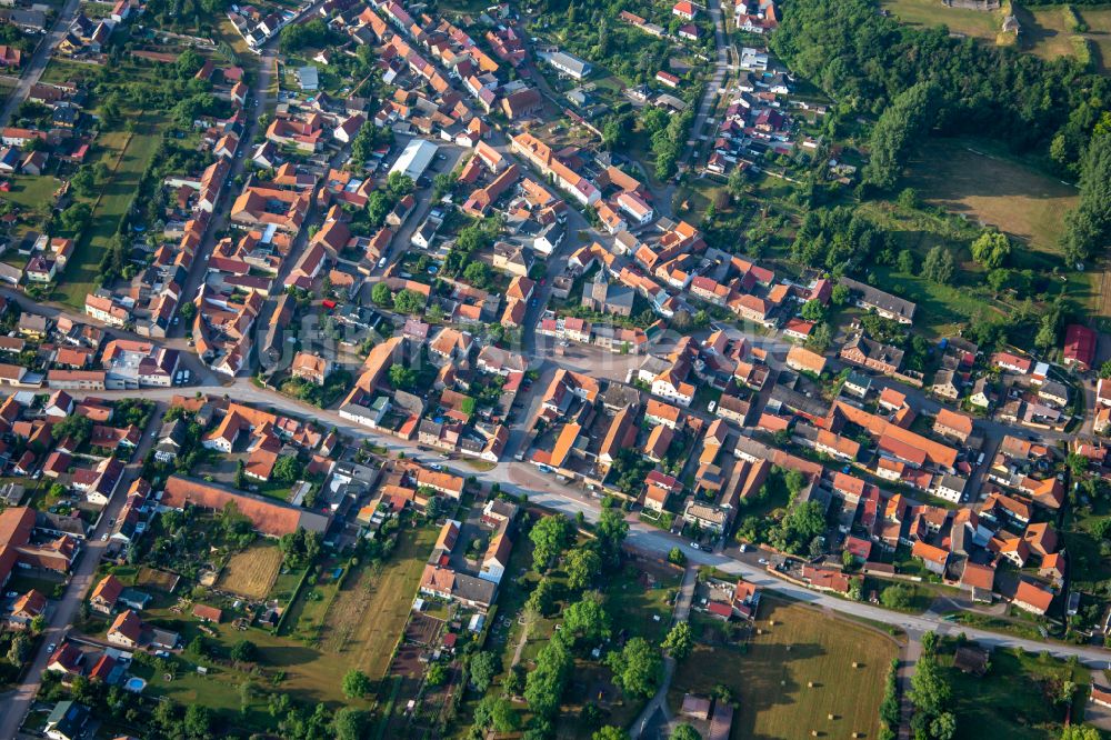 Tilleda von oben - Ortsansicht in Tilleda im Bundesland Sachsen-Anhalt, Deutschland