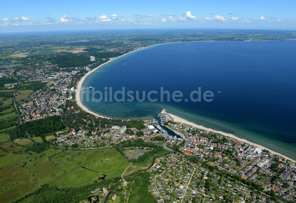 Luftbild Timmendorfer Strand - Ortsansicht von Timmendorfer Strand an der Sand- Strand- Küste der Ostsee im Bundesland Schleswig-Holstein