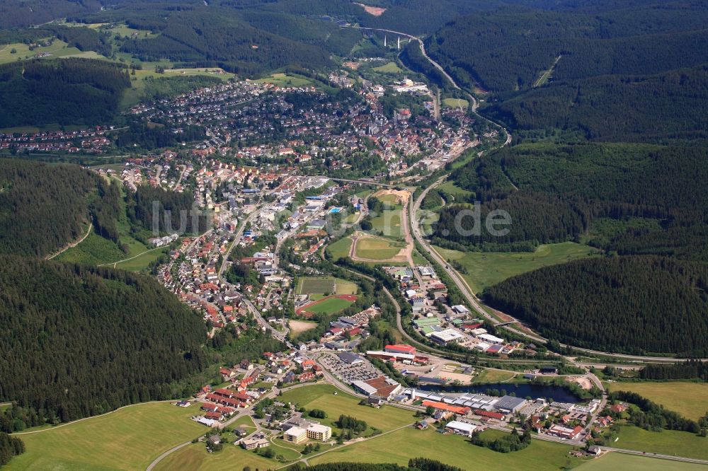 Luftbild Titisee-Neustadt - Ortsansicht von Titisee-Neustadt im Bundesland Baden-Württemberg