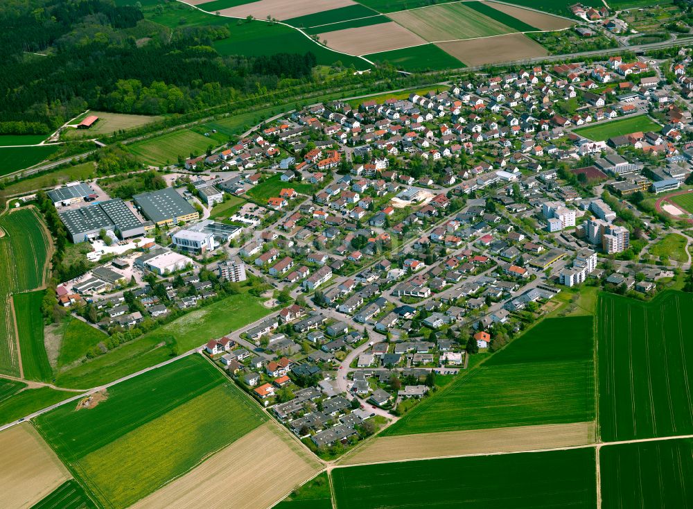 Tomerdingen aus der Vogelperspektive: Ortsansicht in Tomerdingen im Bundesland Baden-Württemberg, Deutschland