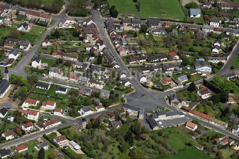 Luftbild Torteron - Ortsansicht in Torteron in Centre-Val de Loire, Frankreich