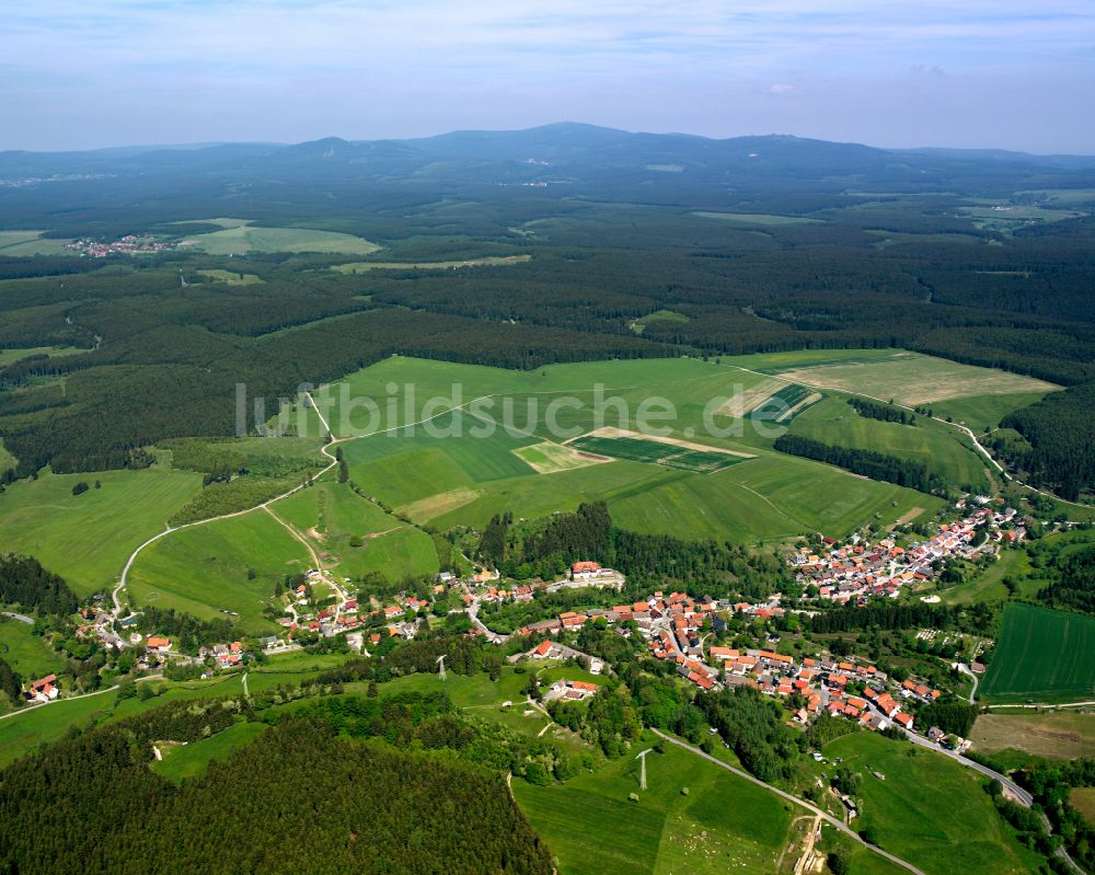 Trautenstein aus der Vogelperspektive: Ortsansicht in Trautenstein im Bundesland Sachsen-Anhalt, Deutschland