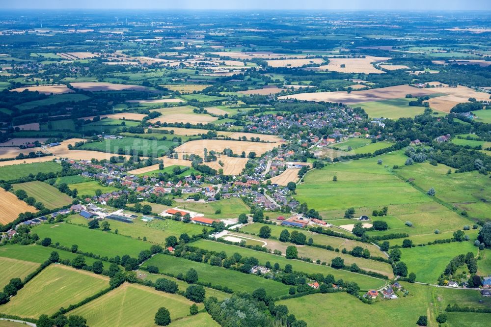 Tremsbüttel von oben - Ortsansicht Tremsbüttel im Bundesland Schleswig-Holstein, Deutschland