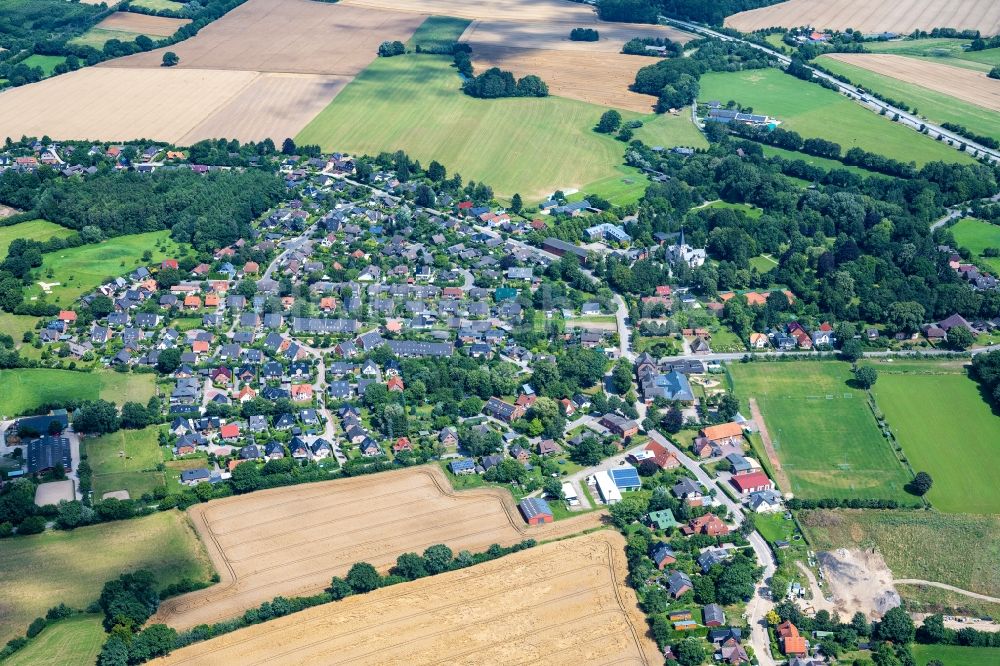 Tremsbüttel aus der Vogelperspektive: Ortsansicht Tremsbüttel im Bundesland Schleswig-Holstein, Deutschland