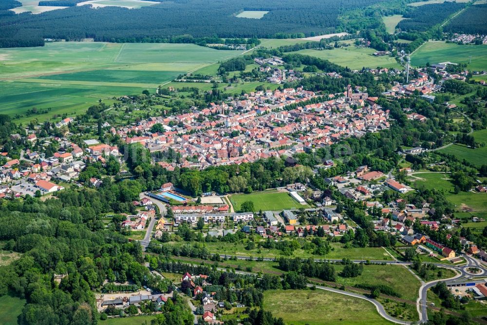 Treuenbrietzen von oben - Ortsansicht in Treuenbrietzen im Bundesland Brandenburg