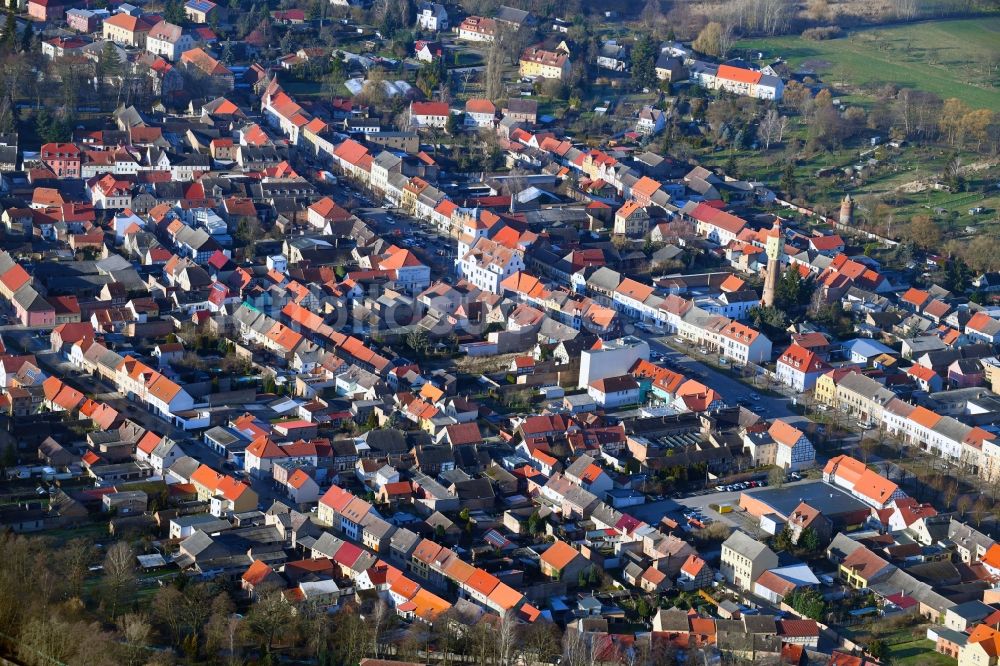 Treuenbrietzen von oben - Ortsansicht in Treuenbrietzen im Bundesland Brandenburg, Deutschland