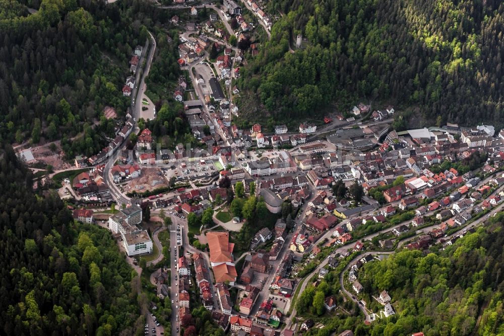 Luftbild Triberg - Ortsansicht in Triberg im Bundesland Baden-Württemberg, Deutschland