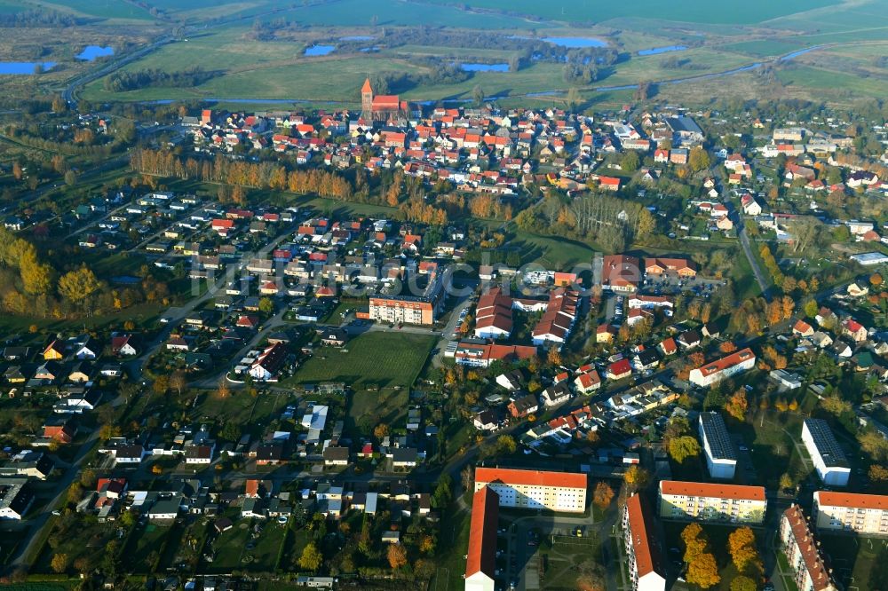 Tribsees von oben - Ortsansicht in Tribsees im Bundesland Mecklenburg