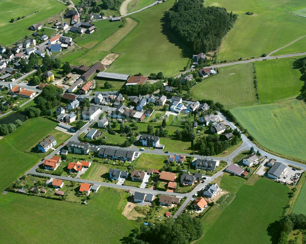 Trogen von oben - Ortsansicht in Trogen im Bundesland Bayern, Deutschland