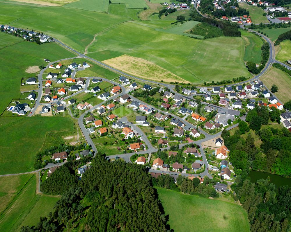 Trogen von oben - Ortsansicht in Trogen im Bundesland Bayern, Deutschland