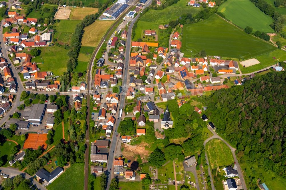 Luftbild Twiste - Ortsansicht in Twiste im Bundesland Hessen, Deutschland